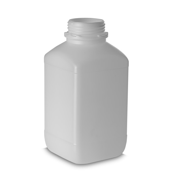 Bild von Vierkantflasche HDPE 4000 ml (4 L) natur, eckig, OV 80, UN-zugelassen