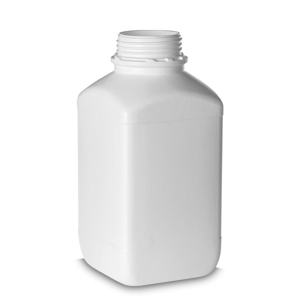 Bild von 4000 ml UN-Vierkantflasche HDPE, weiß, OV80