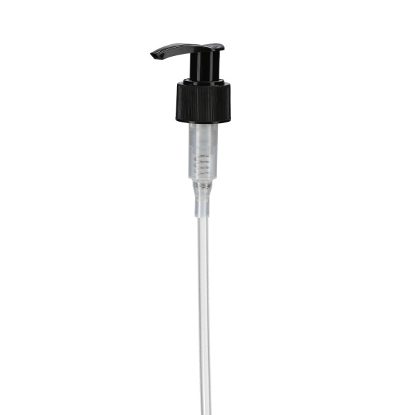 Bild von Cremespender Lotionspumpe (PP) – schwarz, 24/410, Steigrohr 209 mm