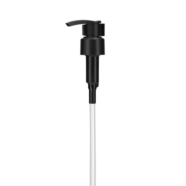 Bild von Cremespender (schwarz matt) – PP-Lotionspumpe, Gewinde 24/410, Steigrohr 175 mm
