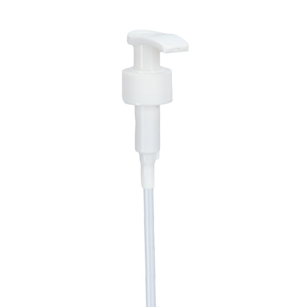 Bild von Lotionspumpe weiß (PP) – Gewinde ND25, 1,5 ml Hub