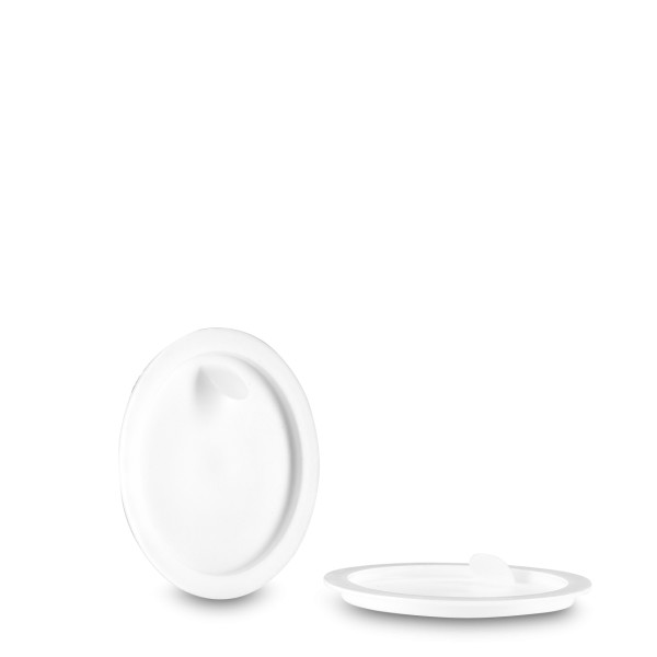 Bild von Einlegedeckel weiß für 30 ml Glastiegel (PP, Prellverschluss)