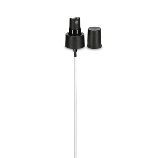 Bild von Finger-Zerstäuber PP matt schwarz – Gewinde 24/410, Steigrohr 180 mm, glatt