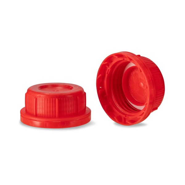 Bild von Kanisterverschluss rot für 45 mm Gewinde (RD/ND) – HDPE mit Dichtung