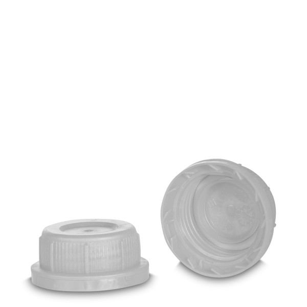Bild von Kanisterverschluss Weiß mit ND45-Gewinde (HDPE) und Originalitätsring
