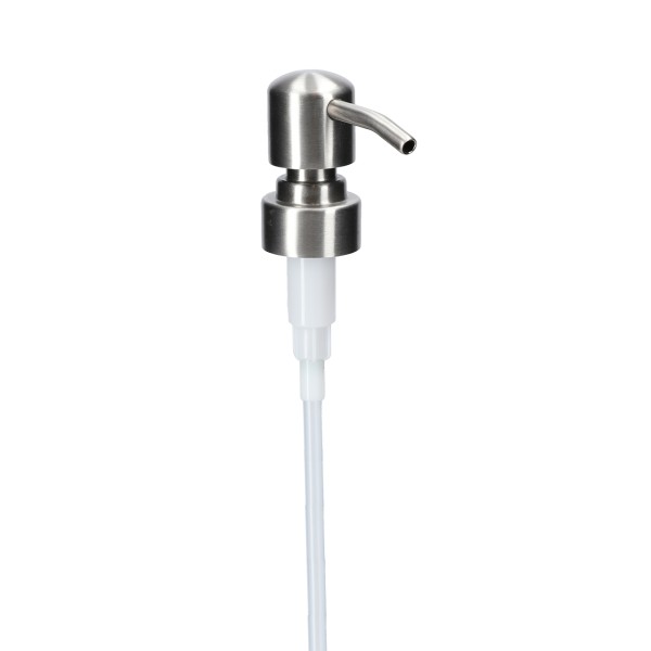 Bild von Edelstahl-Lotionspumpe, silber, PP28 (28/400) mit hohem Pumpkopf
