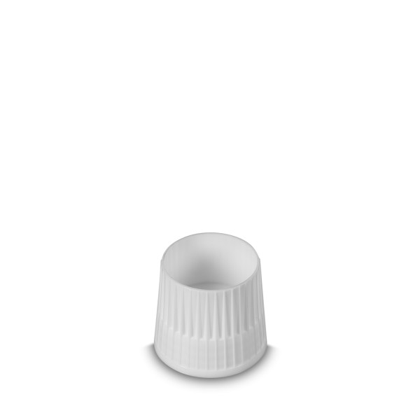Bild von Messbecherverschluss ND28, weiß (PP) – 10 ml Messbecher-Deckel