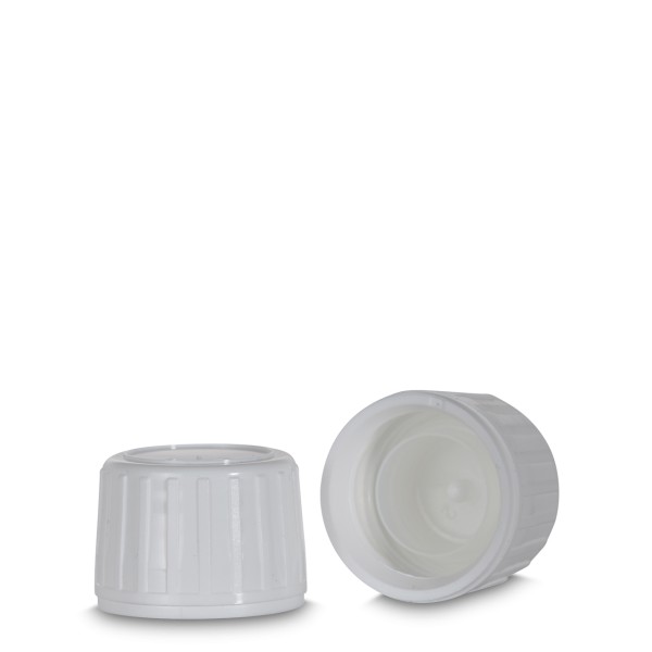 Bild von Originalitätsverschluss HDPE weiß mit PP28-Gewinde, 3,4 mm Öffnung