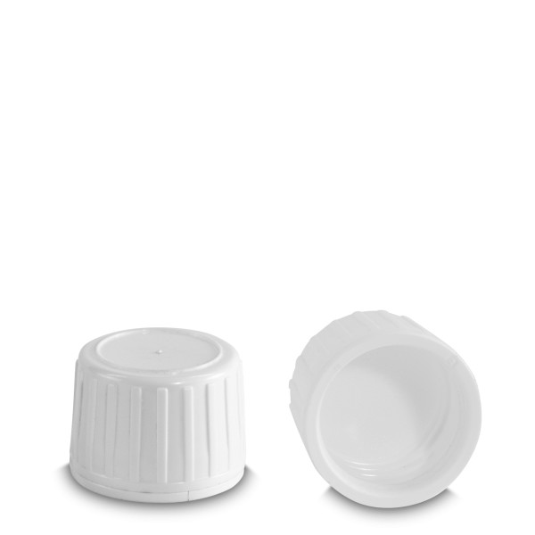Bild von Originalitätsverschluss aus HDPE, weiß – Gewinde PP 28