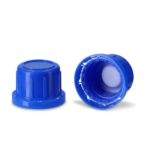 Bild von Sicherheits-Originalitätsverschluss aus PP, blau, Gewinde GL32 W