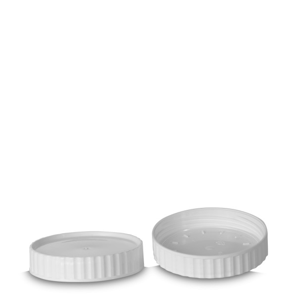 Bild von Schraubverschluss HDPE Weiß RD 93 (93/2) – 20 mm, gerippte Ausführung