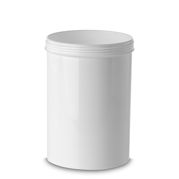 Bild von Schraubdose PE weiß · 1000 ml · 61 g · Gewinde ND100