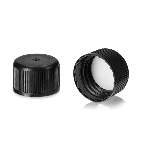 Bild von Schraubkappe aus HDPE, schwarz – Gewinde 28/410, 20 mm