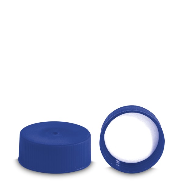 Bild von PP-Schraubkappe in Blau – Gewinde ND 40