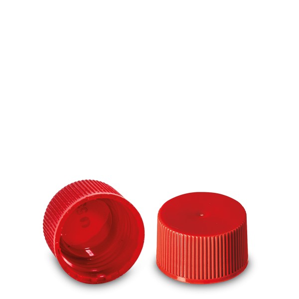 Bild von Verschlusskappe aus PP, rot, Gewinde ND 25 (Schraubverschluss)