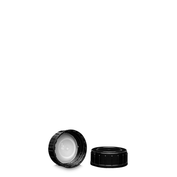 Bild von Schraubkappe GL 32 – PP schwarz mit LDPE-Konuseinlage