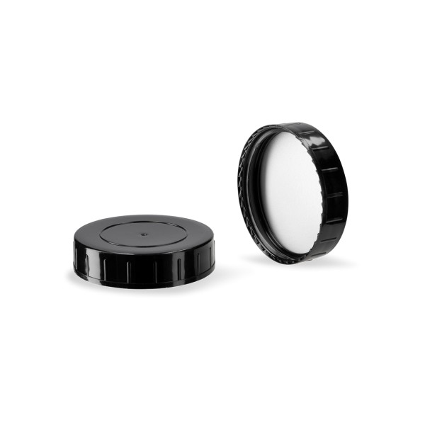 Bild von Schraubverschluss GL 68, PP schwarz mit LDPE-Konus-Einlage (Höhe 17,1 mm)