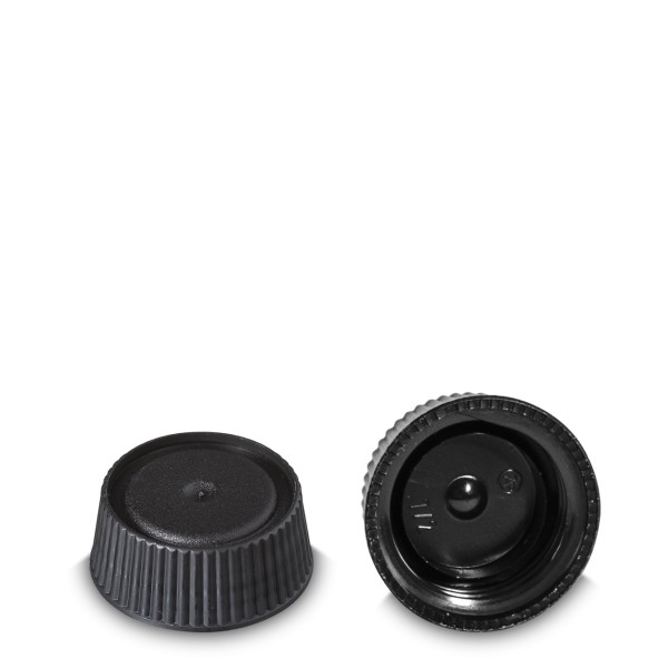 Bild von Schraubverschluss aus PP, schwarz – RD 28 (H 14 mm)