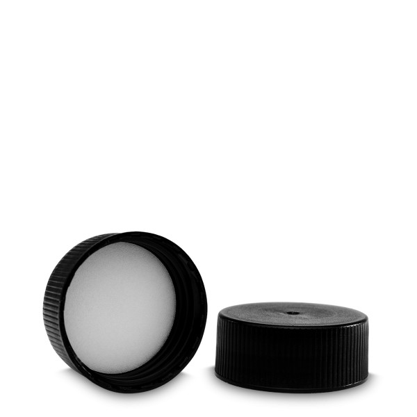 Bild von Schraubverschluss aus PP, schwarz für RD 40 Gewinde (H 17,3 mm, 6 g)