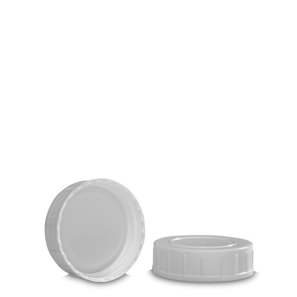 Bild von Weißer Schraubverschluss GL 55 aus PP mit LDPE‑Einlage