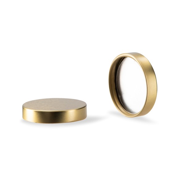 Bild von Schraubverschluss aus Weißblech, gold, Gewinde 45/400 mit HS-035 BCB-Liner