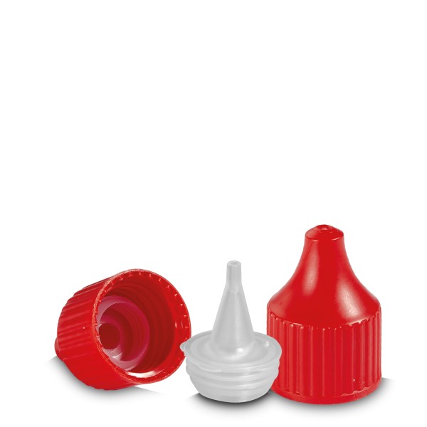 Bild von Spritzverschluss rot, PP – passend für RD18-Gewinde (Enteiser-Spitze)