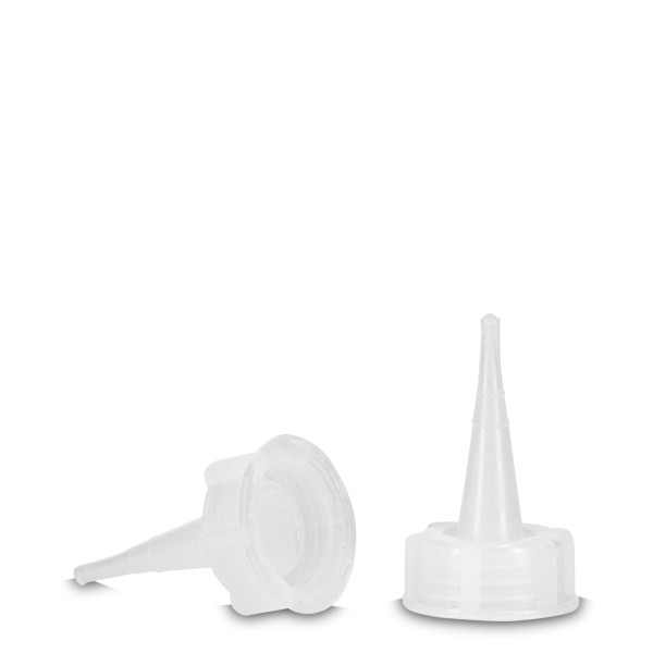 Bild von Tropfverschluss LDPE natur – lange Spitze, passend für Gewinde RD 25