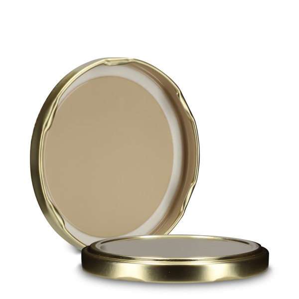 Bild von Twist-Off-Verschluss aus Weißblech, gold — Gewinde TO 82