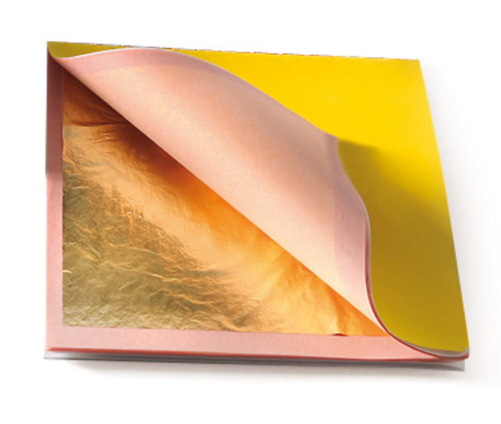 Bild von Gold, Blattgold, 22 Karat., 80mm x 80 mm