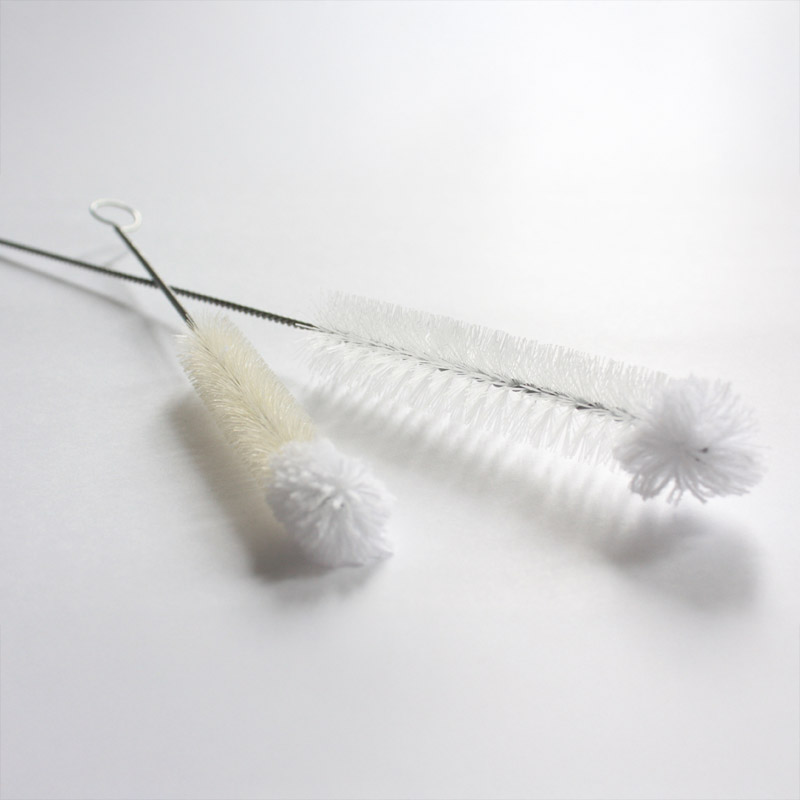 Bild von Wollkopfbürste mit Öse, Besatz Borstenmischung + Baumwolle, DD verzinkt (Packung á 100)