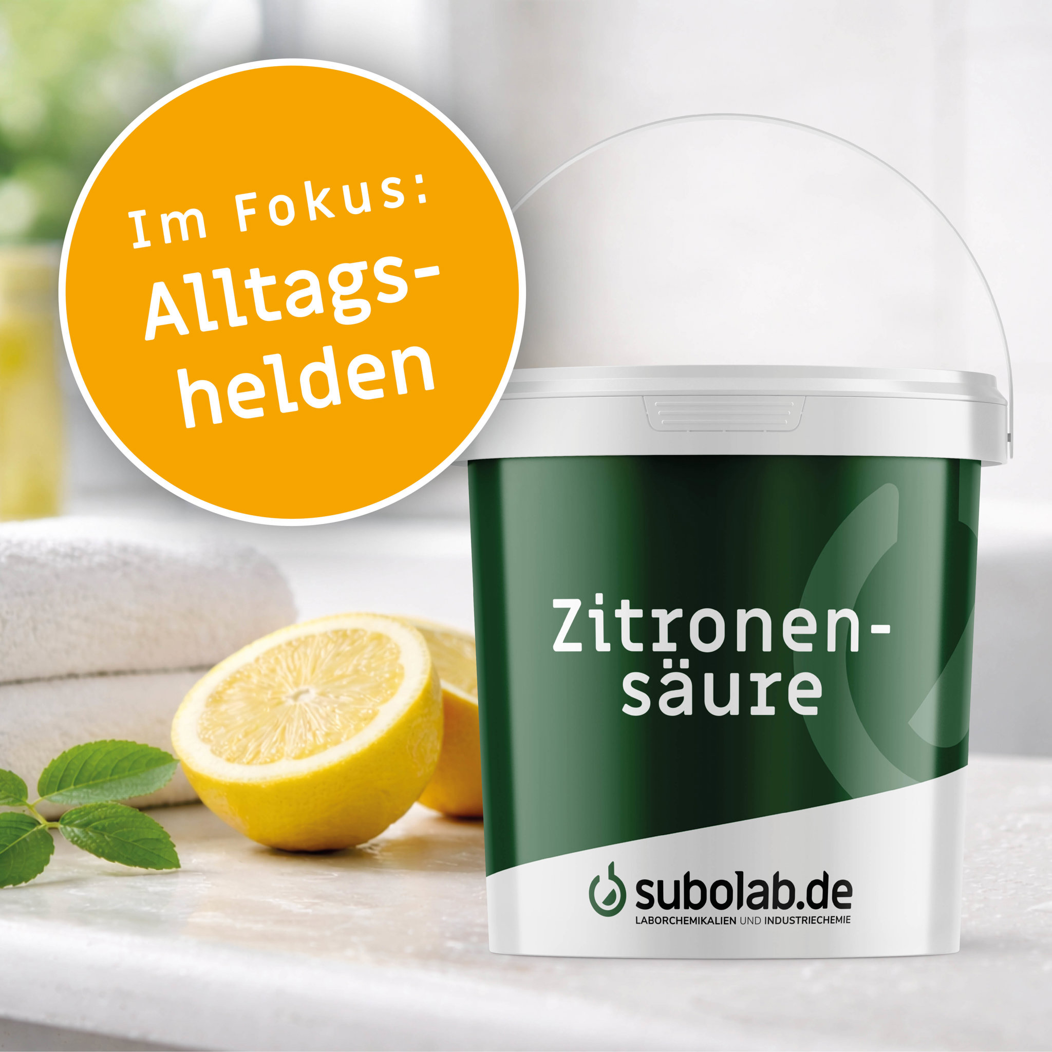 Bild von Citronensäure (Zitronensäure)-Monohydrat 99,5% reinst, PHEUR, USP, BP, E 330