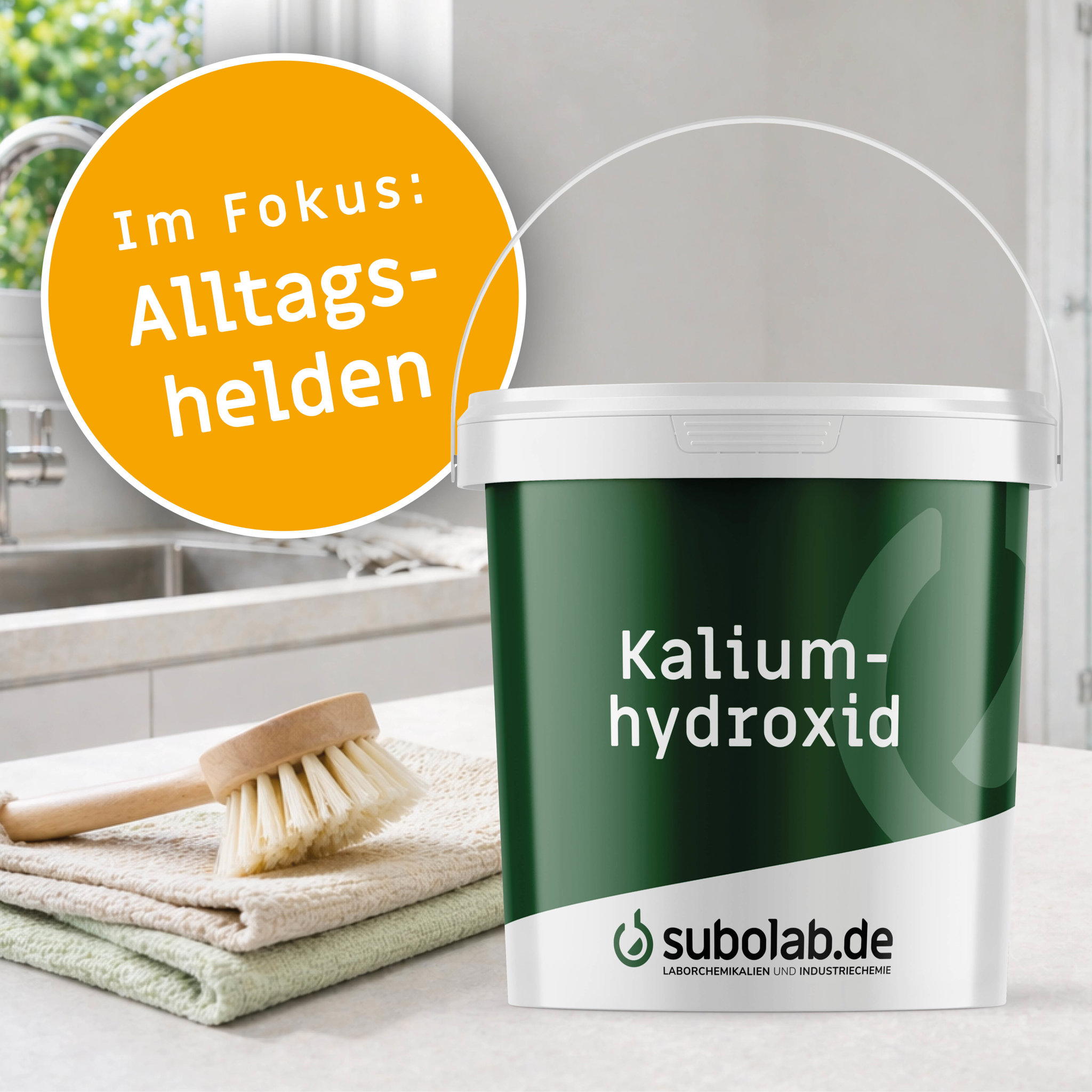 Bild von Kaliumhydroxid - Plätzchen 85% reinst, Ph.Eur.