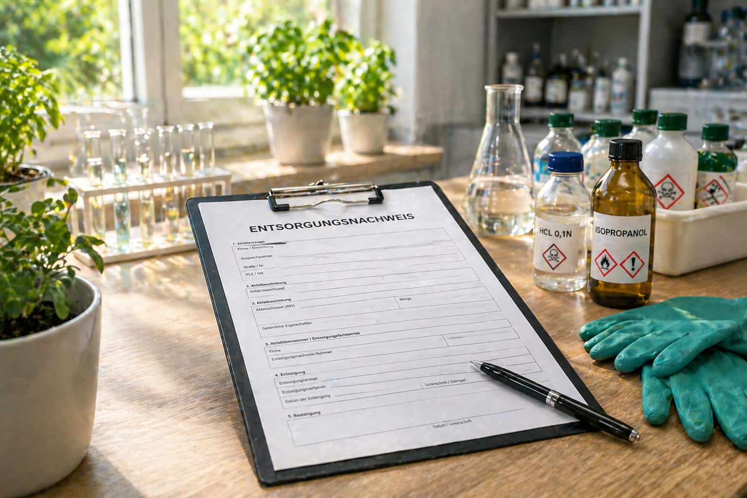 Bild für Kategorie Die richtige Entsorgung von Chemikalien: Rechtliche Vorgaben und praktische Tipps