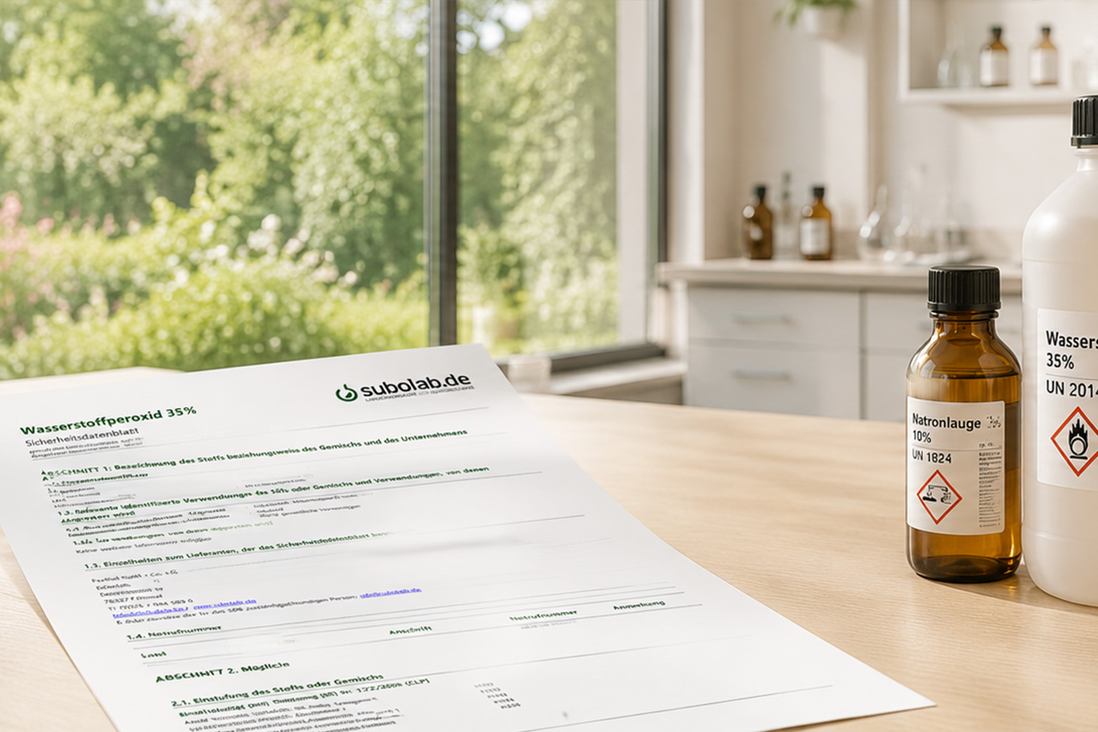 Bild für Kategorie Unverzichtbar für Ihre Sicherheit: Warum Sicherheitsdatenblätter für Chemikalien Leben retten und Gesetzesvorgaben einhalten