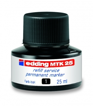 Bild von Nachfülltinte edding MTK 25, 25ml, schwarz