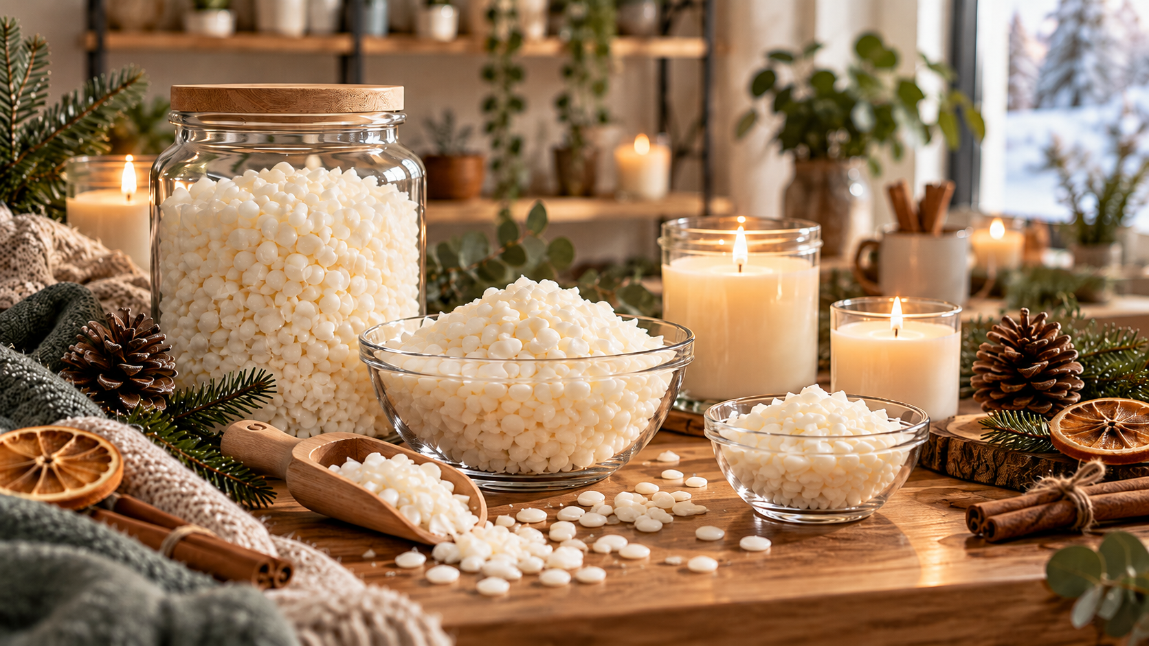 Bild für Kategorie Kerzen, Pflege & kreative DIY-Ideen: Wachse für Herbst und Winter