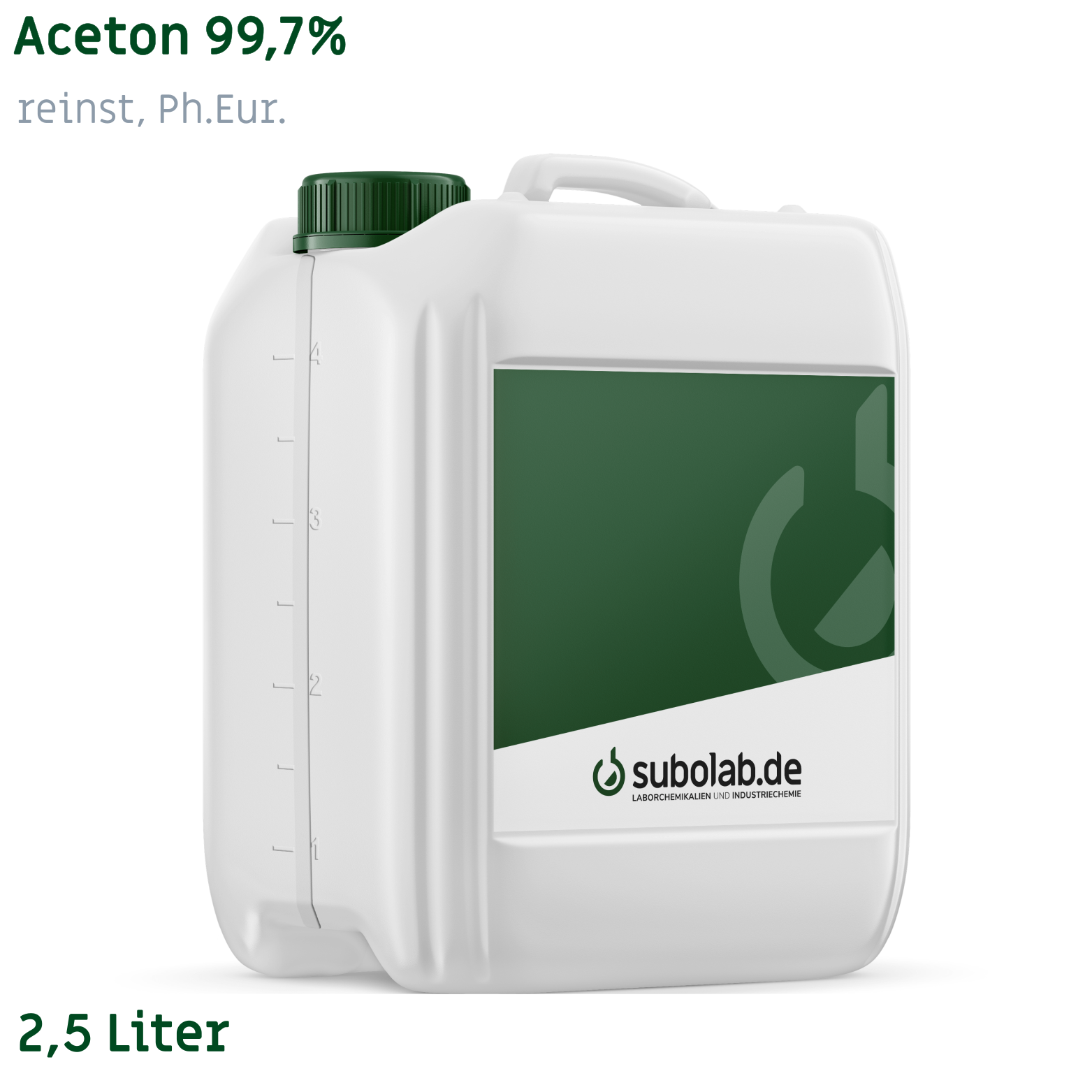 Bild von Aceton 99,7% reinst, Ph.Eur. (2,5 Liter)