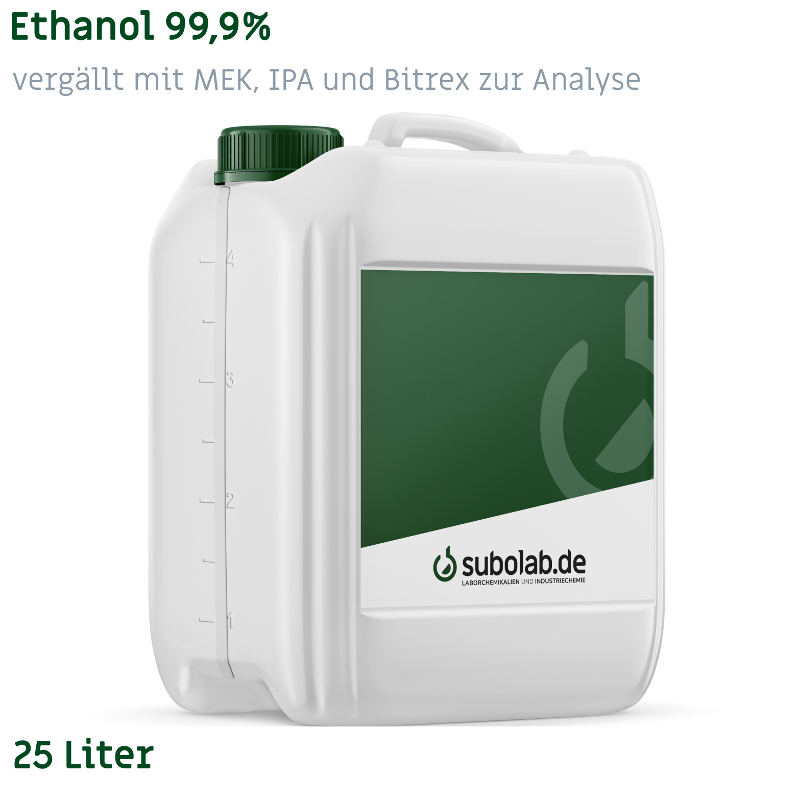 Bild von Ethanol 99,9% vergällt mit MEK, IPA und Bitrex zur Analyse (25 Liter)