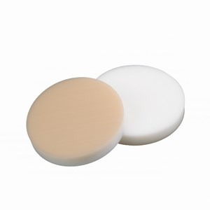 Bild von Septen f, Schraubkappen 22mm, Silikon weiß/PTFE beige (EPA-Qualität), 10 Pck à 100
