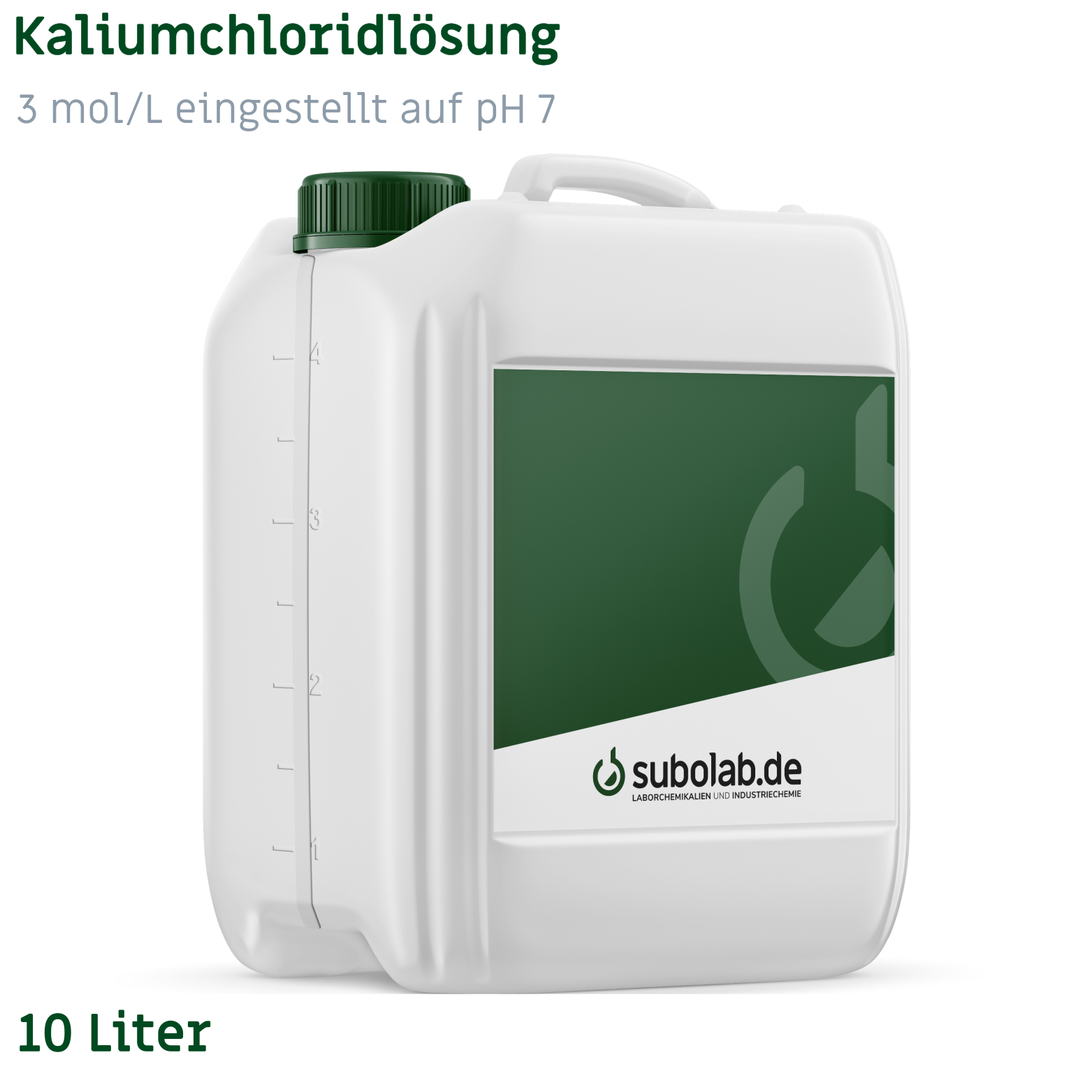 Bild von Kaliumchloridlösung 3 mol/L eingestellt auf pH 7 (10 Liter)