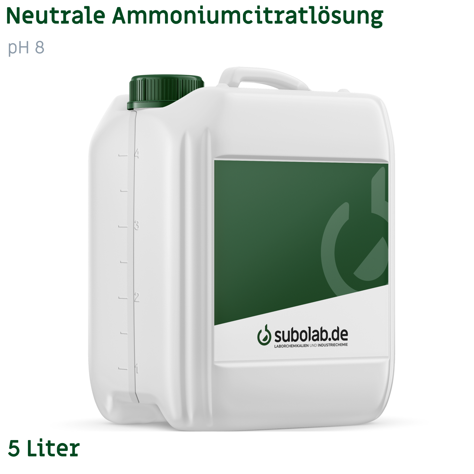 Bild von Neutrale Ammoniumcitratlösung pH 7,00 (Extraktion des lösl. P) (5 Liter)