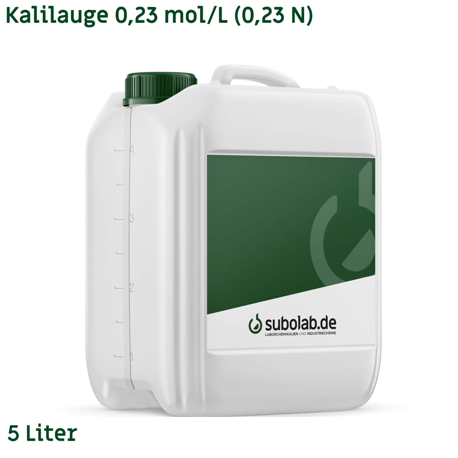 Bild von Kalilauge 0,23 mol/L (0,23 N) (5 Liter)