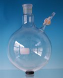 Bild von Stickstoff-Rundkolben, 1000ml, Duran, seitlicher Hahn