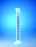 Bild von Messzylinder, 25ml, PP, blaue Skala, hohe Form