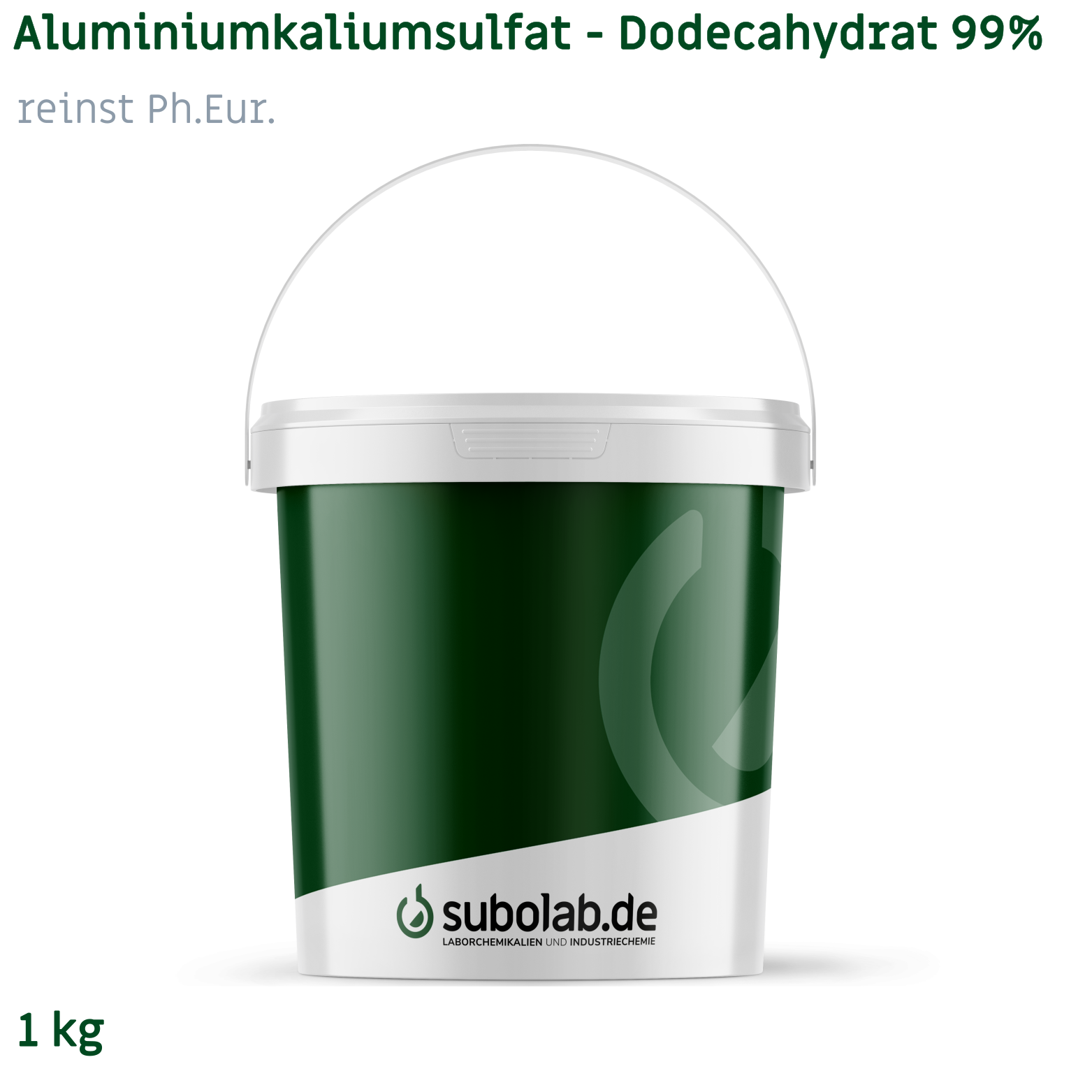 Bild von Aluminiumkaliumsulfat - Dodecahydrat 99% reinst Ph.Eur. (1 kg)