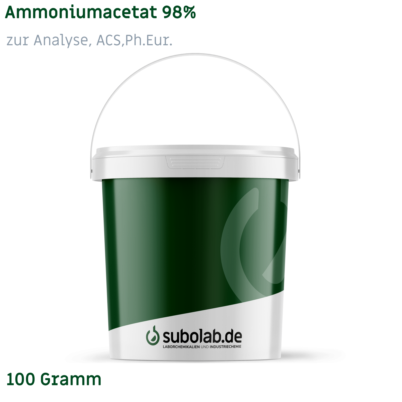 Bild von Ammoniumacetat 98% zur Analyse, ACS,Ph.Eur. (100 Gramm)