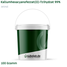 Bild von Kaliumhexacyanoferrat(II) - Trihydrat 99% reinst (100 Gramm)