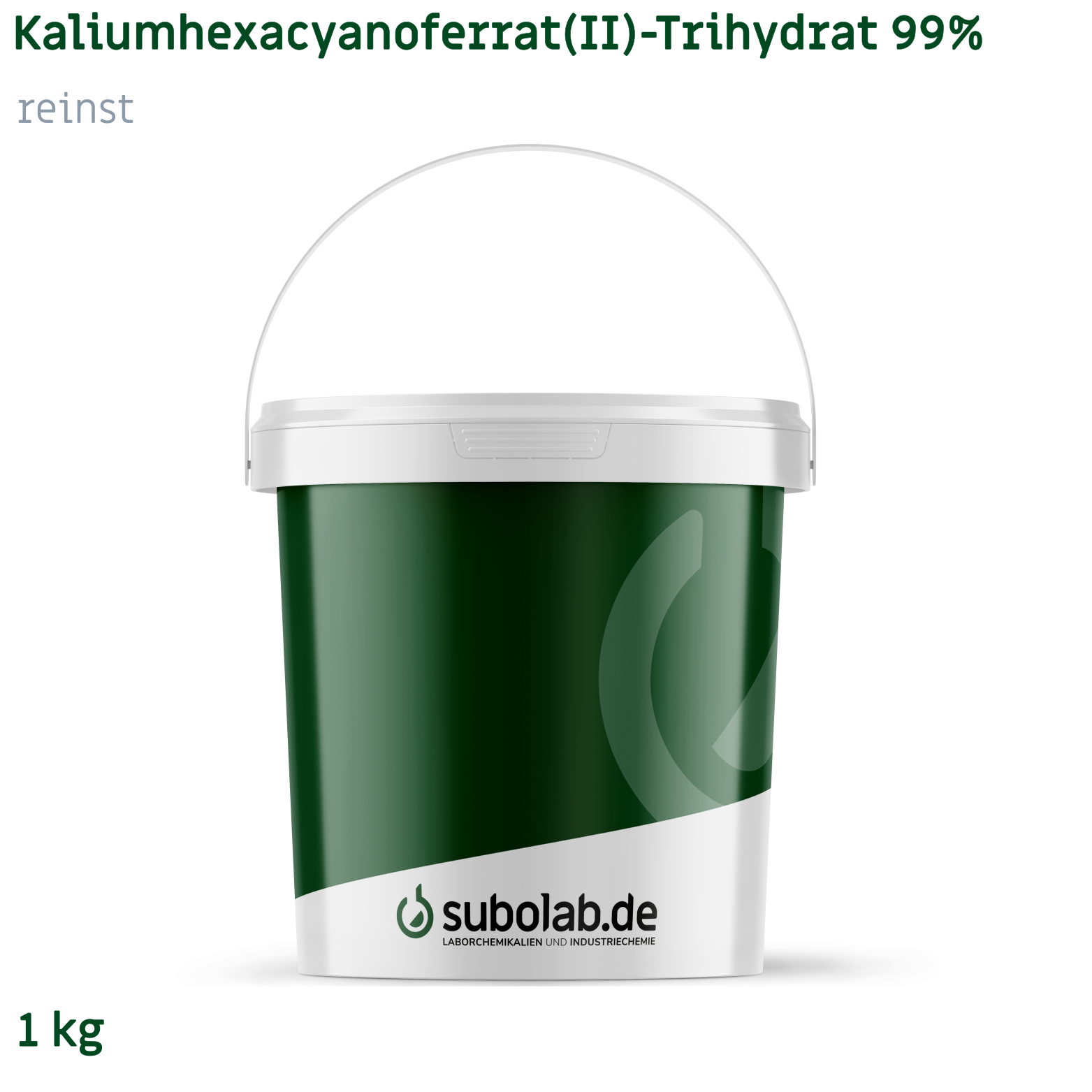 Bild von Kaliumhexacyanoferrat(II) - Trihydrat 99% reinst (1 kg)