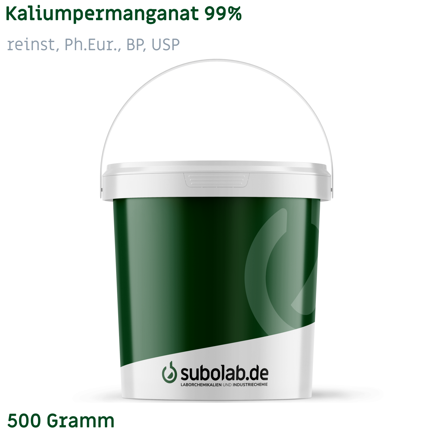Bild von Kaliumpermanganat 99% reinst, Ph.Eur., BP, USP (500 Gramm)