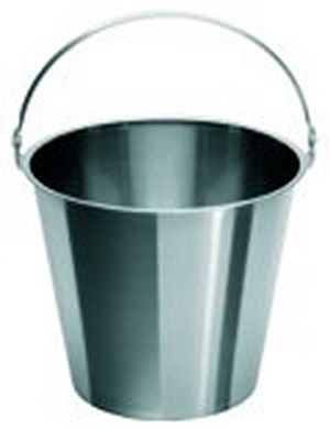 Bild von Eimer, m, Henkel, Stahl 18/10, graduiert, 12l